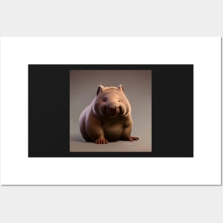 A very fat, cute, Wombat Posters and Art